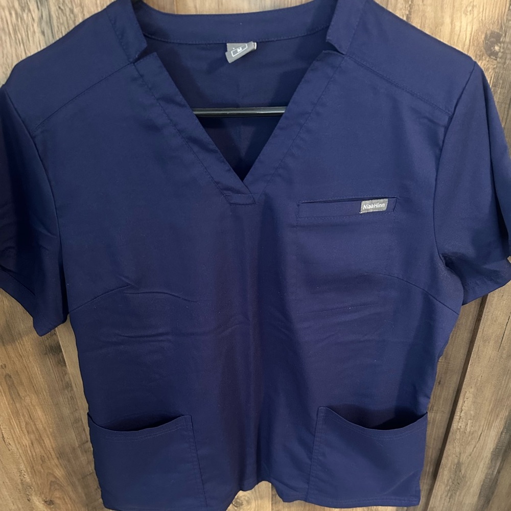 Navy Blue Scrub Set